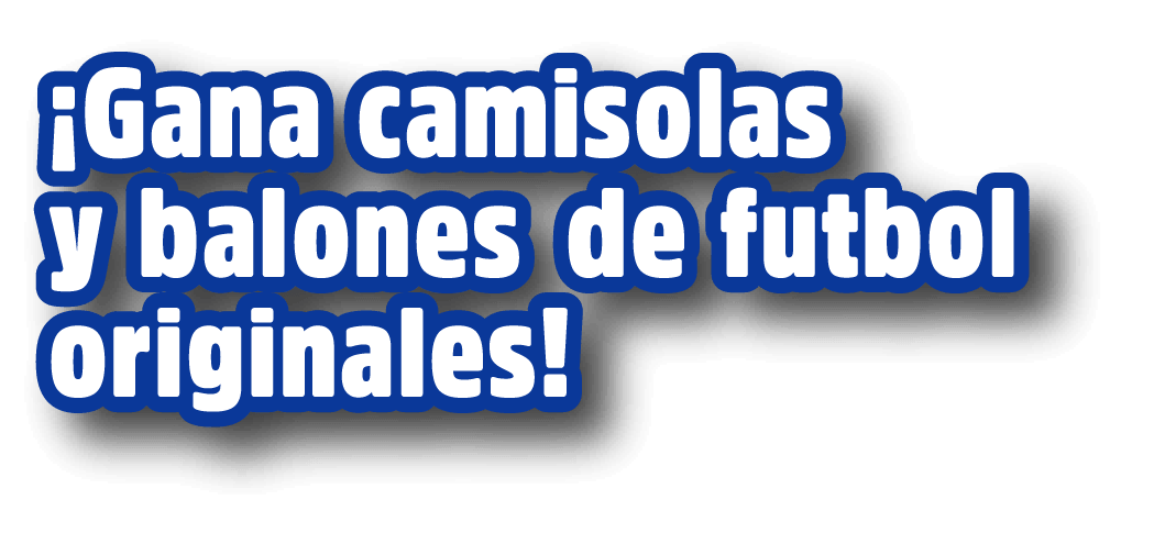 ¡Gana camisolas y balones de futbol originales!